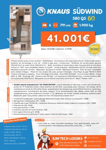 Knaus Sudwind 580 QS 60 years edition - Photo 17