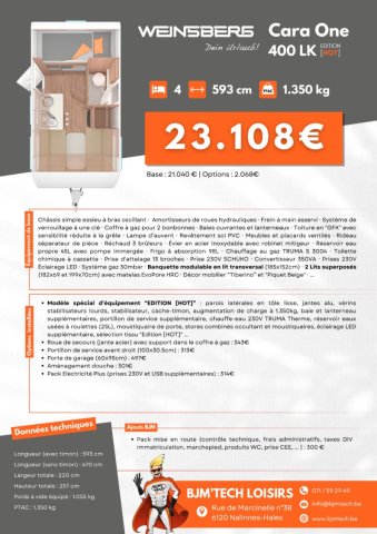 Weinsberg CaraOne 400 LK EDITION [HOT] - Photo 11