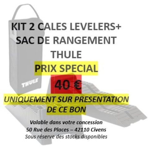 KIT 2 CALES LEVELERS + SAC DE RANGEMENT THULE - Photo 4