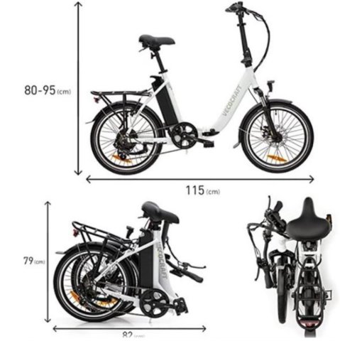 VELO ASSISTANCE ELECTRIQUE PLIABLE E-PAX - Photo 2