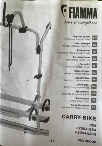 Porte vélo Fiamma Carry Bike PSA - Photo 3