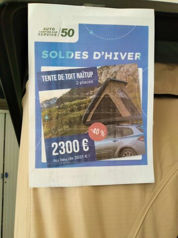 TENTE DE TOIT DUO NAITUP  2 PERSONNES  ! SOLDES ! - Photo 2