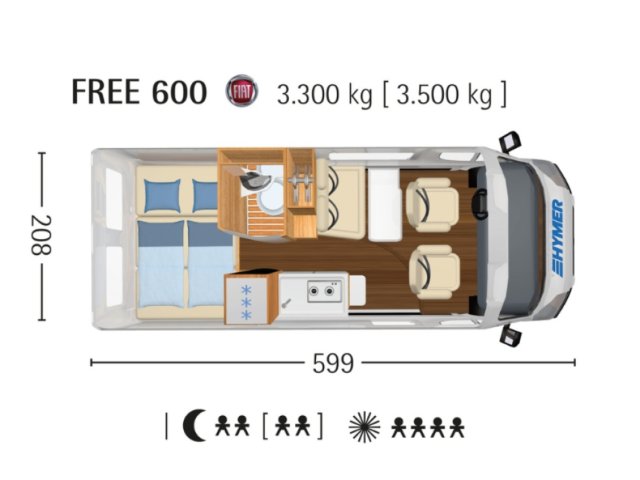Hymer Camper Vans / Hymercar Free 600 Campus FOURGON - Photo 27