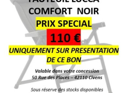 Lucca fauteuil Confort - Noir Veritable - Photo 2