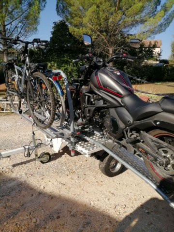 Remorque moto et vélos transversale - Photo 2