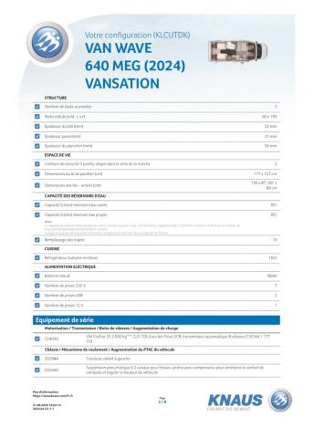 Knaus Van Wave 640 MEG VW VANSATION - Photo 3