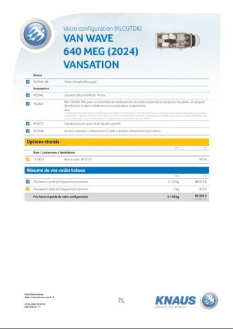Knaus Van Wave 640 MEG VW VANSATION - Photo 8
