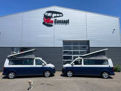 Westfalia Kepler Six VW T6.1 150ch boite DSG7 Bleu/Blanc Série LIMITEE NAVY N°5!!!! - Photo 37